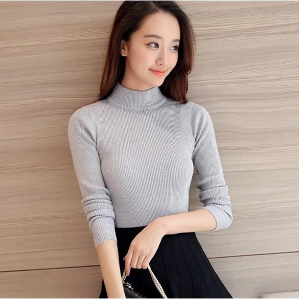 Xả hàng Áo len nữ cổ 3 phân freesize al24