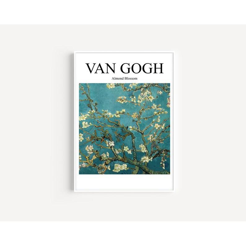 bộ 6 tranh Van gogh hiện đại tranh treo tường có đinh móc tặng kèm