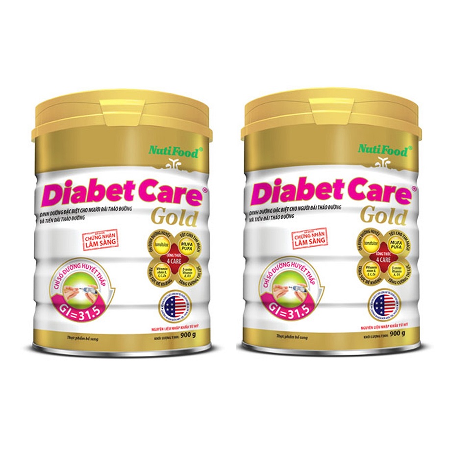 Hình ảnh Bộ 2 Lon Sữa Bột NutiFood Diabet Care Gold Lon 900g Cho Người Tiểu Đường, Đái Tháo Đường Và Tiền Đái Tháo Đường