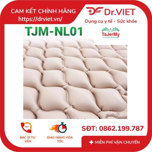 Nệm hơi chống loét cao cấp Tajermy TJM-NL01 ngăn chặn chứng lở loét do nằm lâu của các bệnh nhân bị liệt, phỏng, gãy xương hoặc sau phẫu thuật.