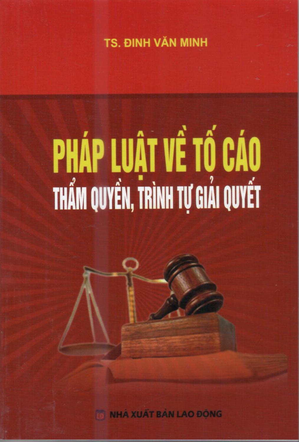 PHÁP LUẬT VỀ TỐ CÁO THẨM QUYỀN TRÌNH TỰ GIẢI QUYẾT