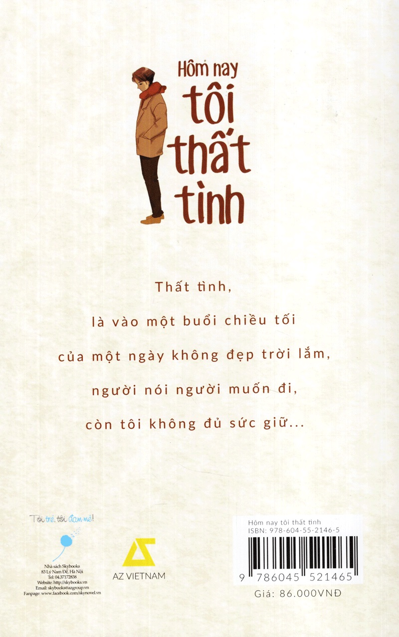 Hôm Nay Tôi Thất Tình - Tặng Kèm Sổ Tay