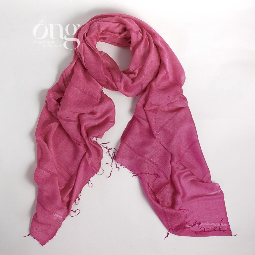 Khăn choàng cổ chất liệu 100% từ sợi tự nhiên của Óng Silk
