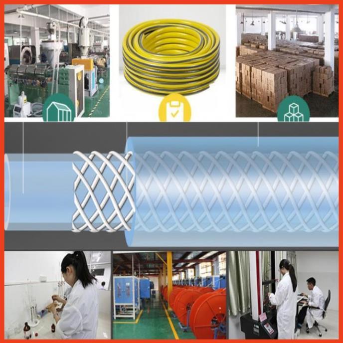 Bộ dây vòi xịt nước rửa xe,tưới cây .tăng áp 3 lần, loại 3m,5m 206622-5 cút sập,nối nhựa vàng+ tặng mở chai