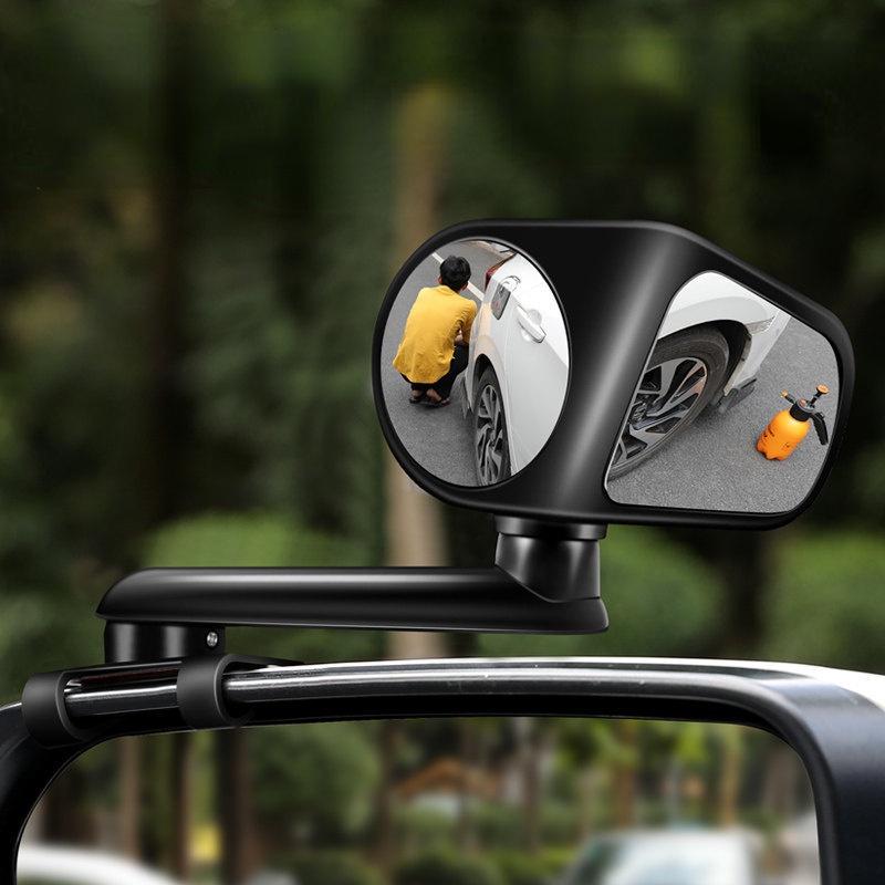 Gương Chiếu Hậu Hình Tròn Nhỏ Đa Năng Xoay 360 Độ Soi Điểm Mù Tiện Dụng Cho Xe Hơi