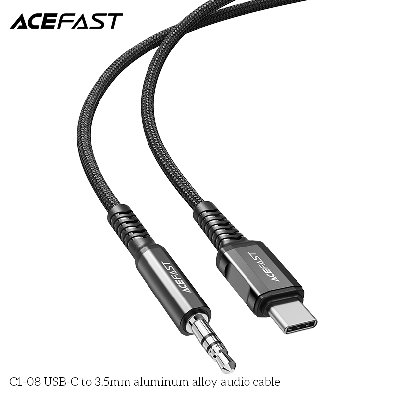 Cáp chuyển âm thanh Acefast USB-C to 3.5mm (1.2m) - C1-08 Hàng chính hãng Acefast