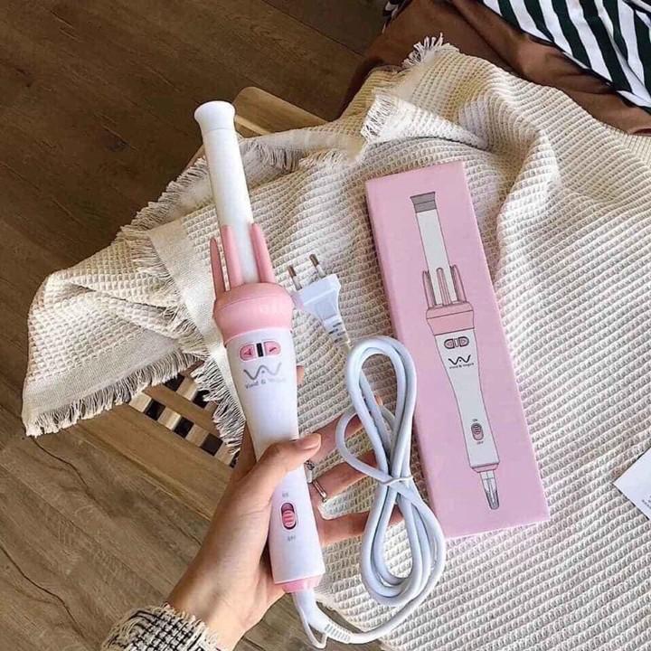MẪU MỚI NHẤT MÁY LÀM TÓC UỐN XOĂN XOAY TỰ ĐỘNG 360 VIVID & VOGUE HÀN QUỐC VỪA XOĂN VỪA UỐN CỤP