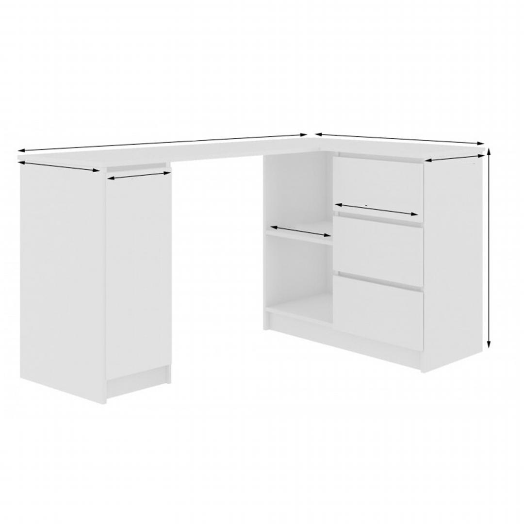 Bàn làm việc, bàn học gỗ hiện đại SMLIFE Duane | Gỗ MDF dày 17mm chống ẩm | D120xR60xC75cm