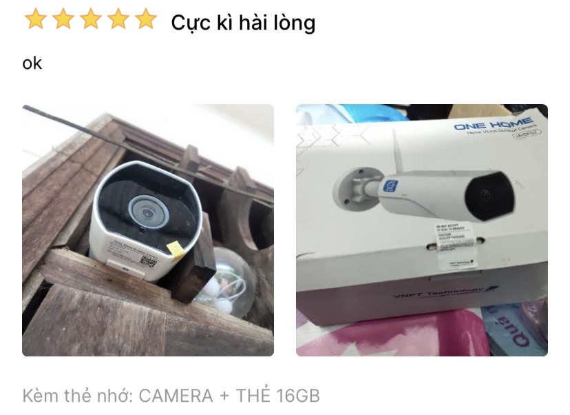 Camera IP Wifi ngoài trời VNPT Technology ONE HOME Home Vision HVOF02 kèm thẻ nhớ 16GB chuẩn chống nước hàng chính hãng