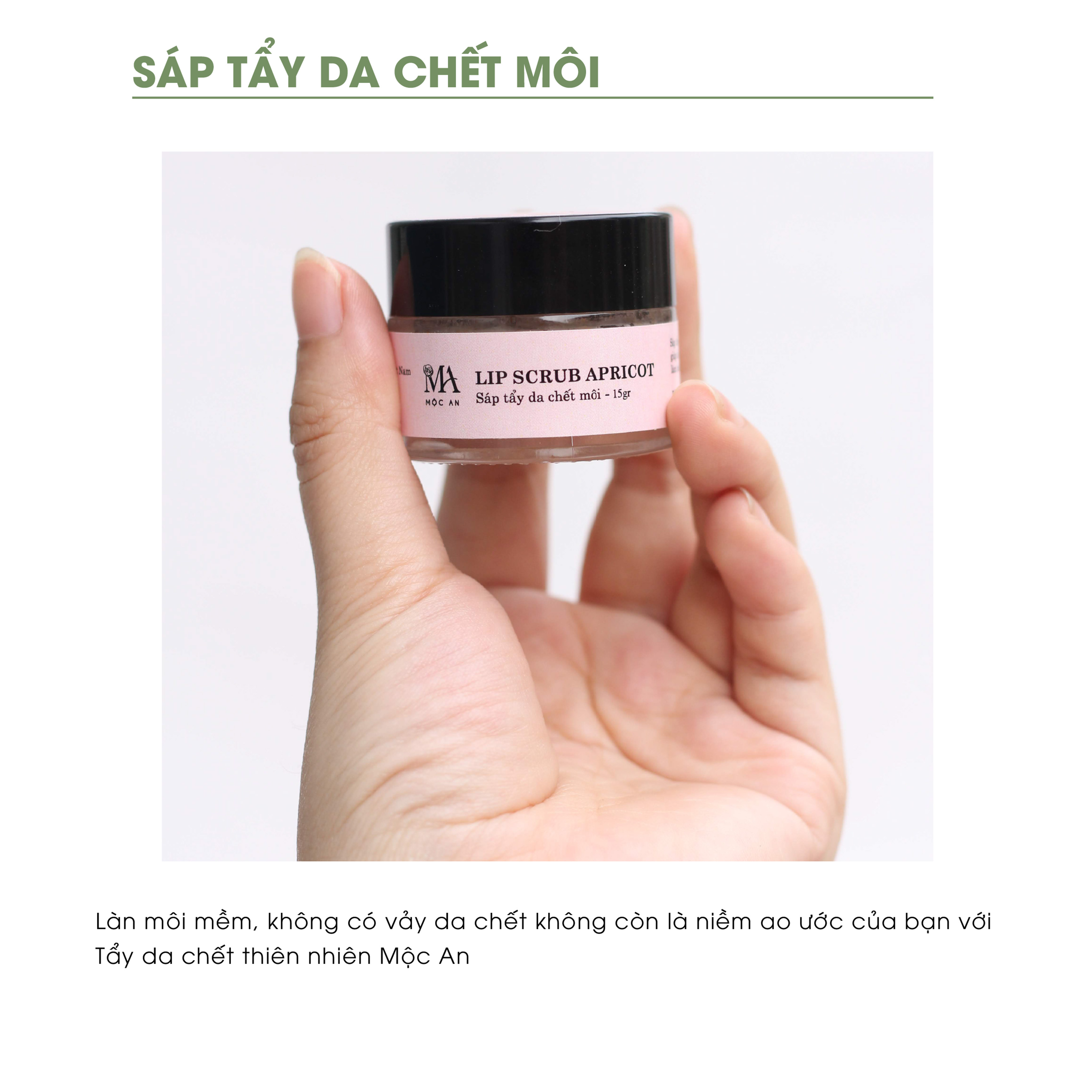 Tẩy Da Chết Môi - Mộc An