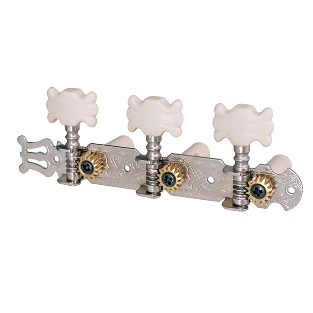 2pcs Classical  Pegs Keys Machine Heads Tuner with White Button