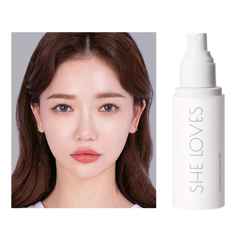 Xịt giữ nền Sheloves Niacinamide Clear Makeup Mist 100ml