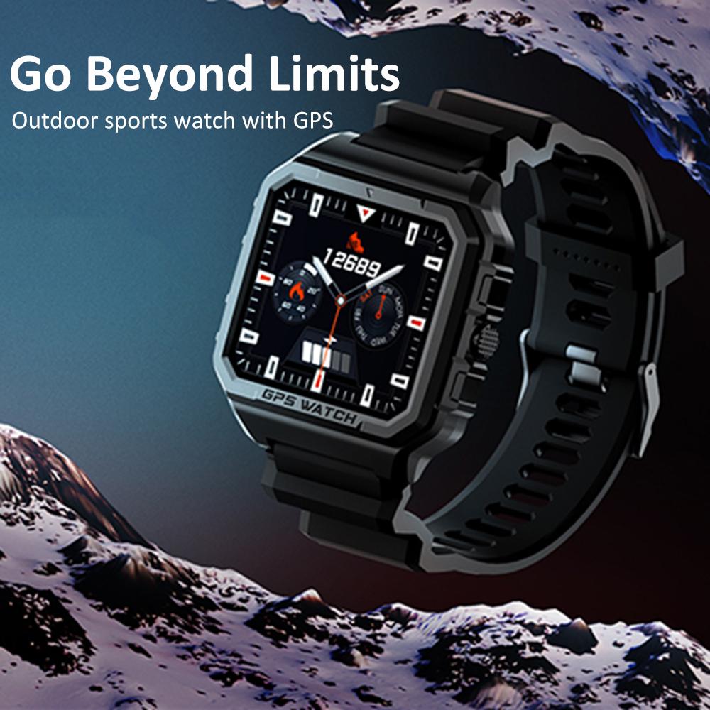 NORTH EDGE Smart Sport Watch GPS Health Fitness Tracker Blood Oxygen Heart Rate Sleep Stress Monitor