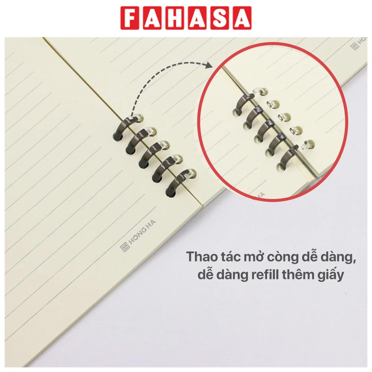 Sổ Lò Xo Bìa Nhựa Basic A5 - 160 Trang 80gsm - Hồng Hà 6744 - Mẫu 3