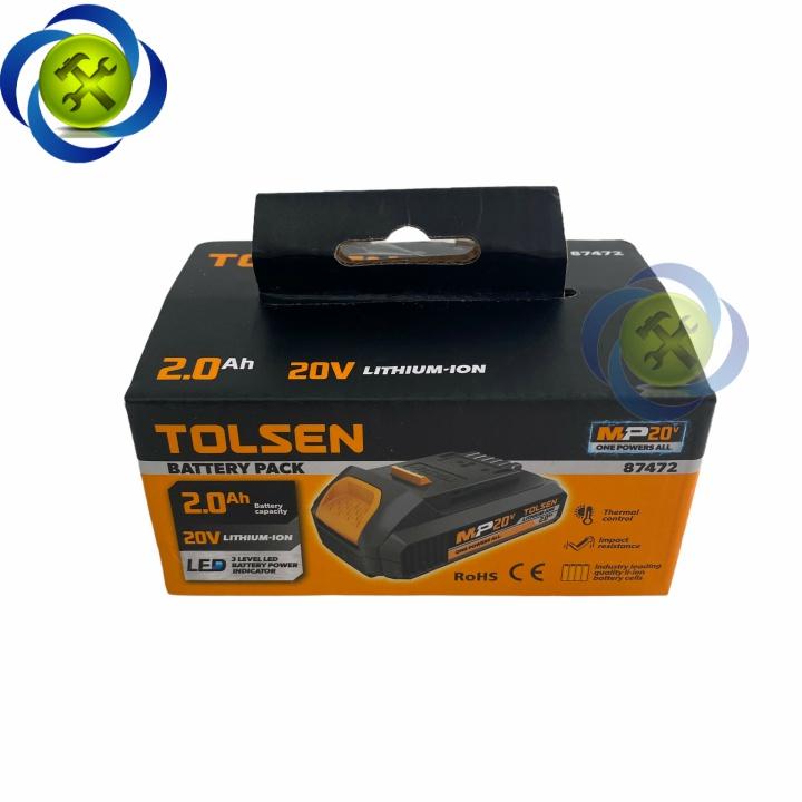 Pin 20V 2.0Ah Tolsen 87472