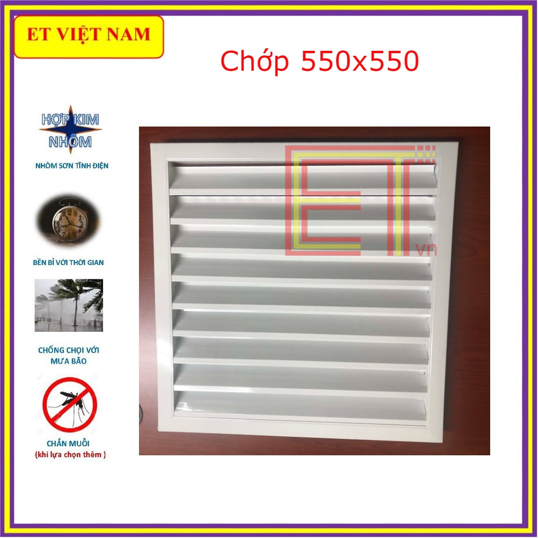 Mặt chớp che mưa, Mặt thoáng che mưa , Cửa gió, Louver  TNN 550