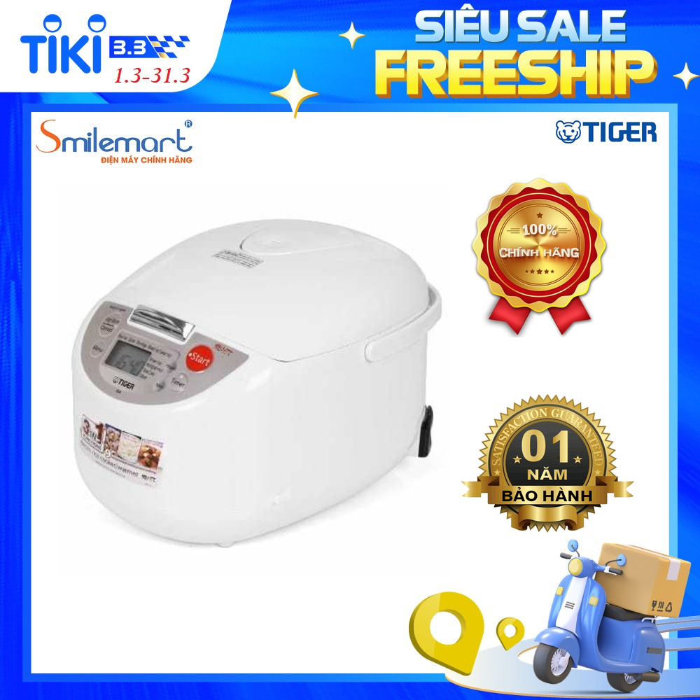 Nồi Cơm Điện Tử Tiger JBA-A10W - 1L - Hàng chính hãng