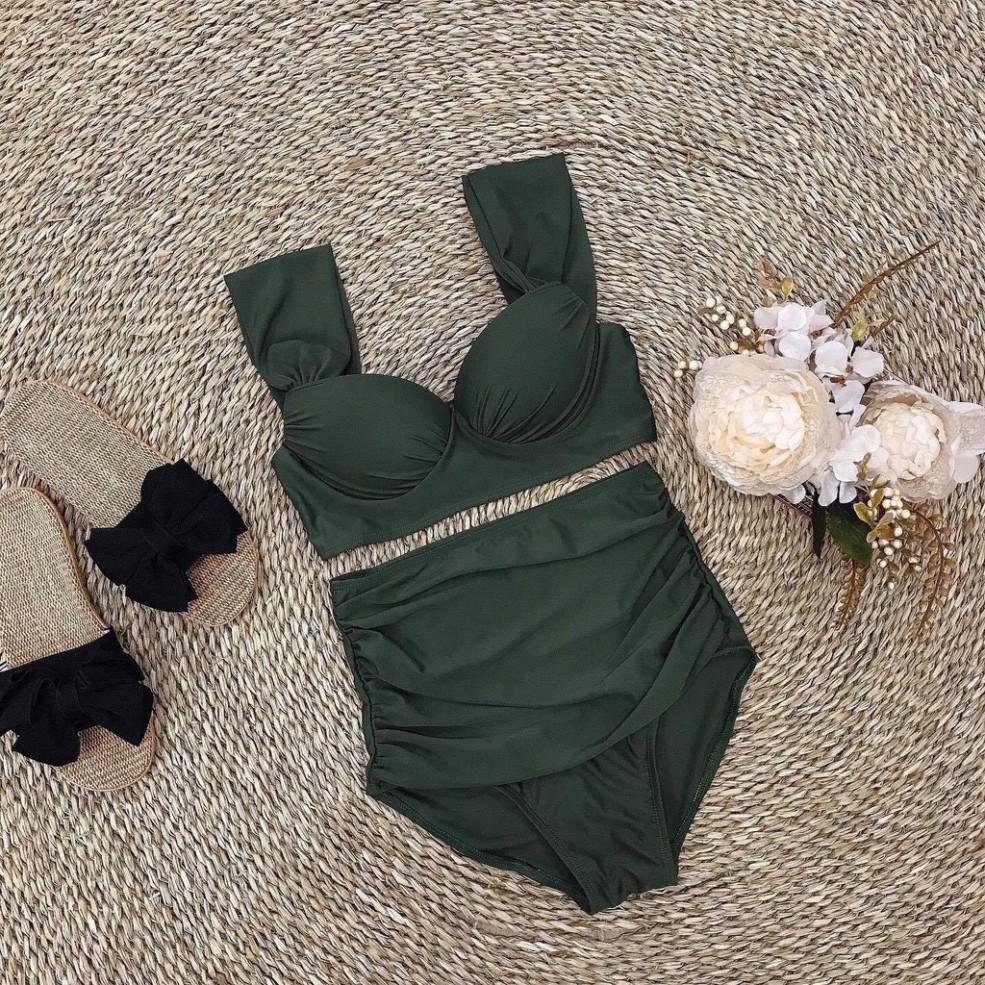 freeship Bikini hai mảnh bản vai to rêu siêu đẹp ( Ảnh chụp thật 100%)