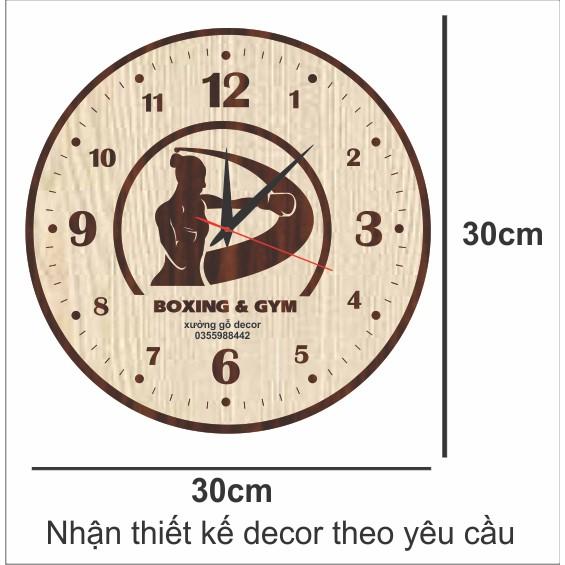 Đồng Hồ Treo Tường Thể Thao Phòng GYM BOXING