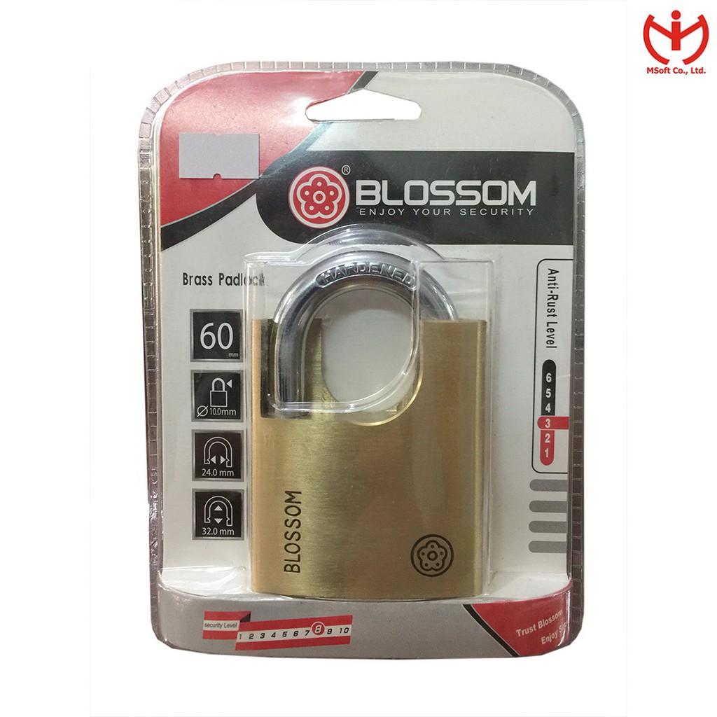 Ổ khóa chống cắt BLOSSOM thân đồng thau rộng 60mm - MSOFT