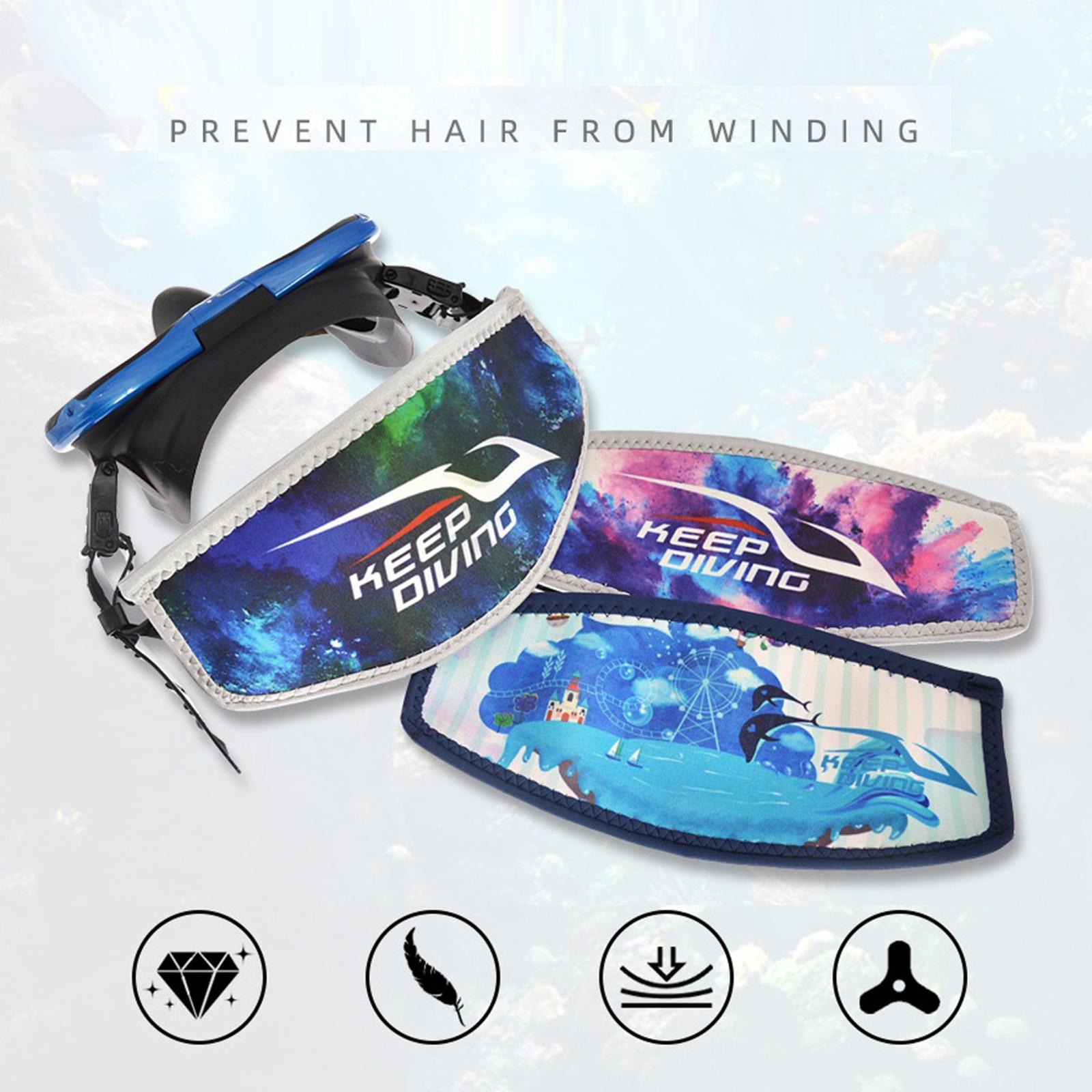 2xReplacement Padded Mask Strap Cover Scuba Diving Free Dive Pink