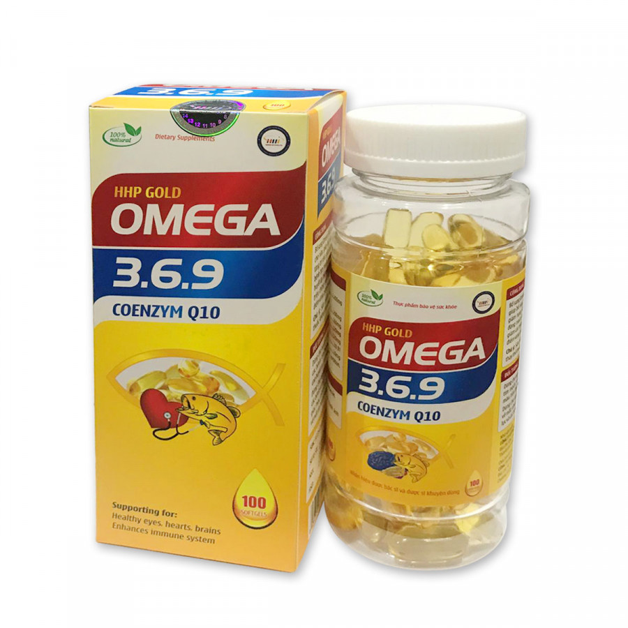 Thực phẩm chức năng Viên uống bổ sung Omega 3.6.9 coenzym Q10 (100 Viên)