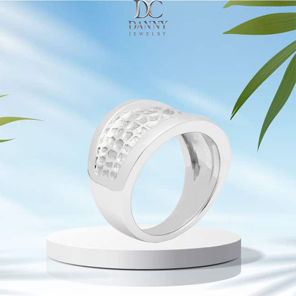 Nhẫn Unisex Danny Jewelry Bạc 925 Xi Rhodium "The Rock" LI2G001