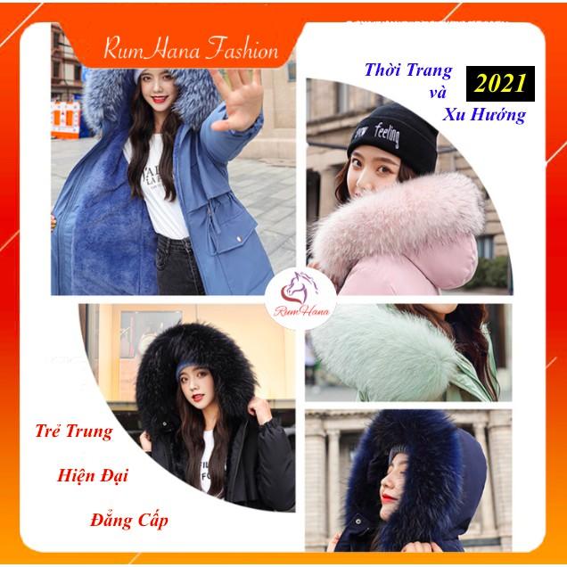 Áo phao lót lông cao cấp, Áo parka siêu đẹp cho nữ BB221 RumHana Fashion