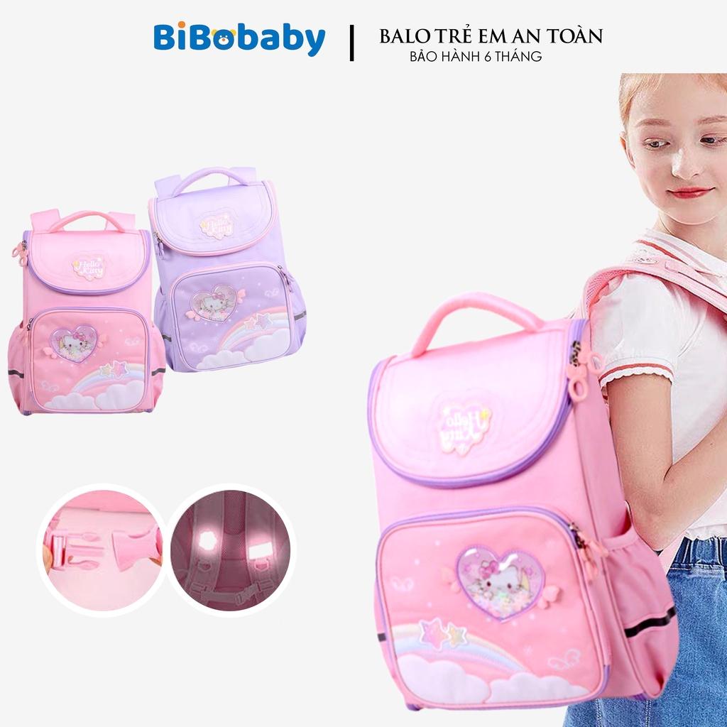 Balo chống gù cho bé đi học tiểu học cặp sách học sinh in hình hello kitty dễ thương đáng yêu vải oxford cao cấp 2022-13