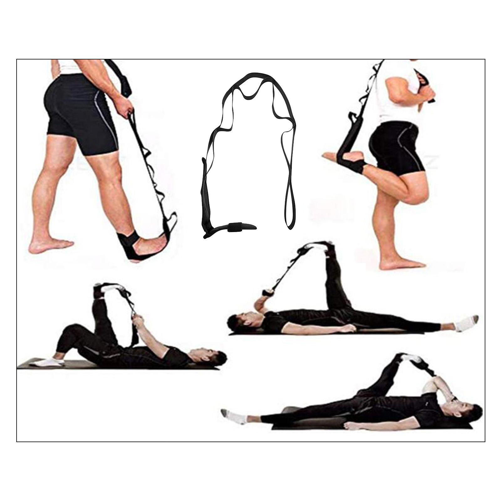 Stretch Strap & Foot Stretcher Set for Plantar Fasciitis Pilates Gymnastics