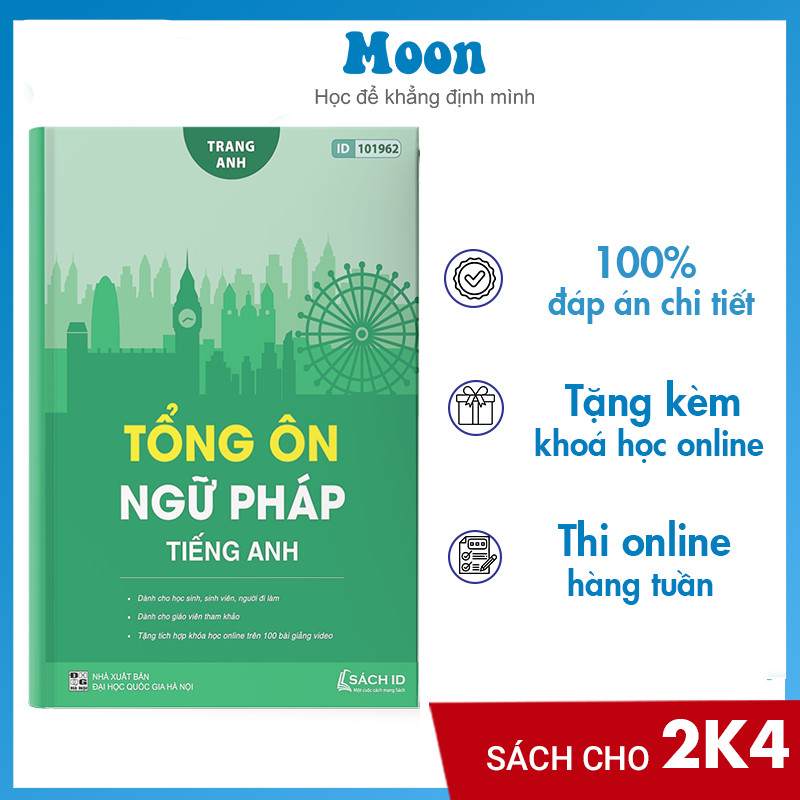 Tổng ôn ngữ pháp Tiếng Anh cô Trang Anh- Sách luyện thi THPT Quốc gia môn tiếng anh