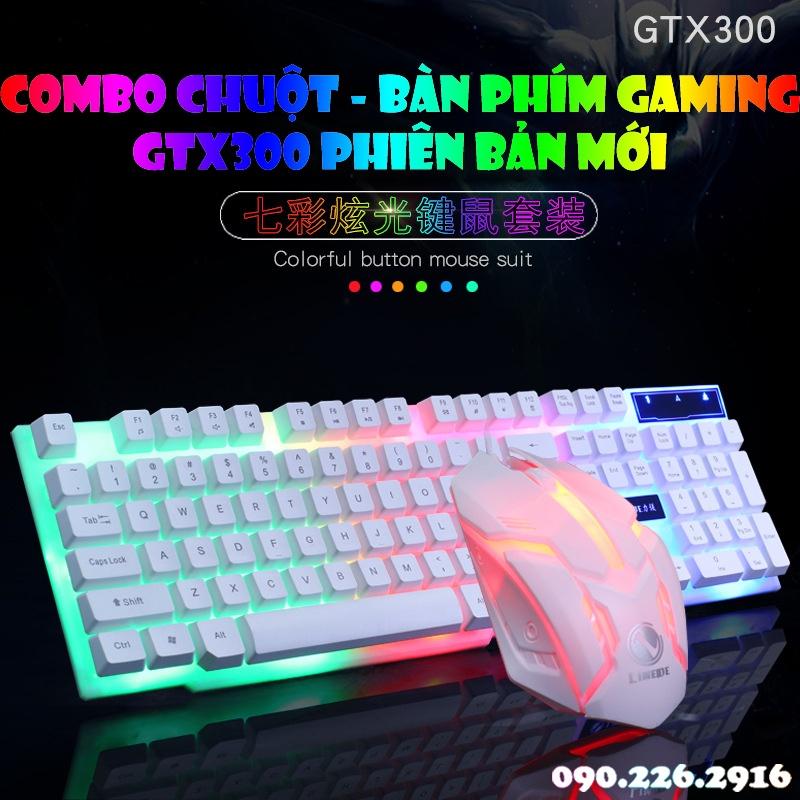 Chuột Máy Tính, Chuột Chơi Game Máy Tính Gaming GTX300 Có Đèn Led