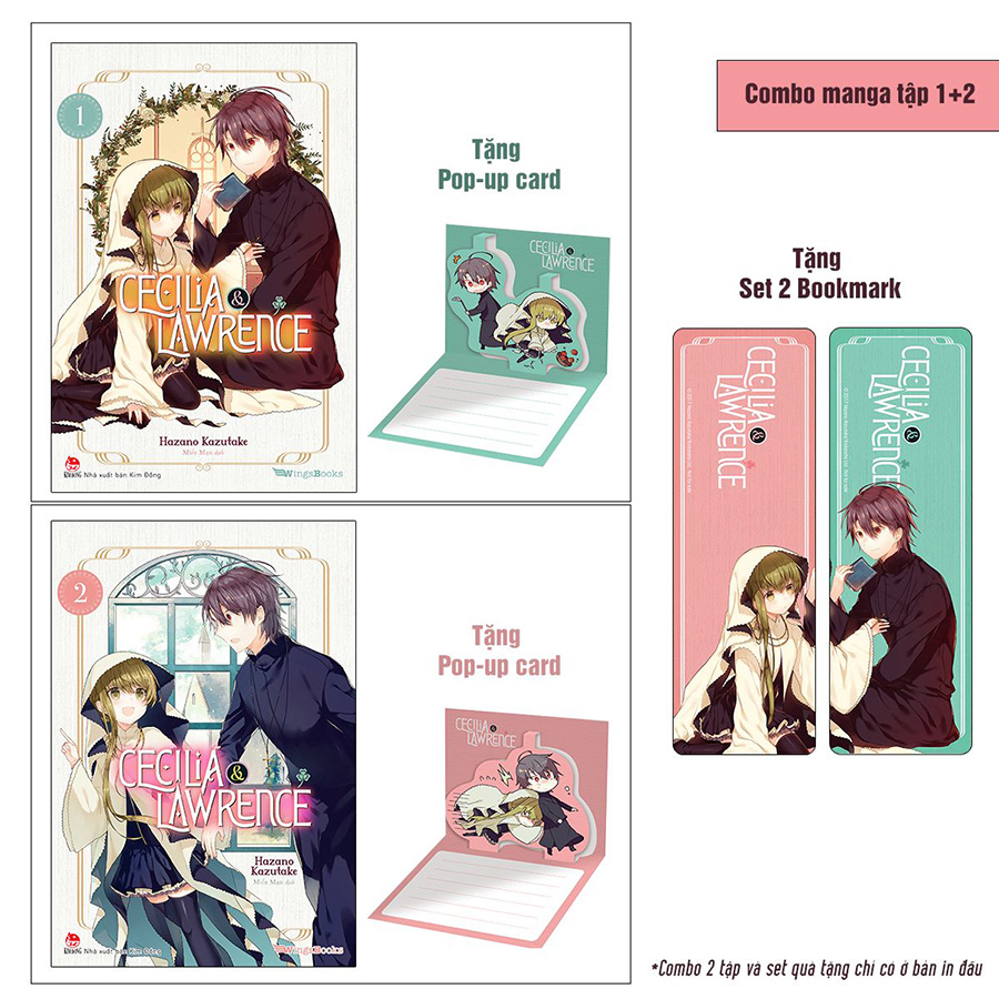 Combo Cecilia &amp; Lawrence - Tập 1 + 2 [Tặng 02 Pop-up Card + 02 Bookmark]