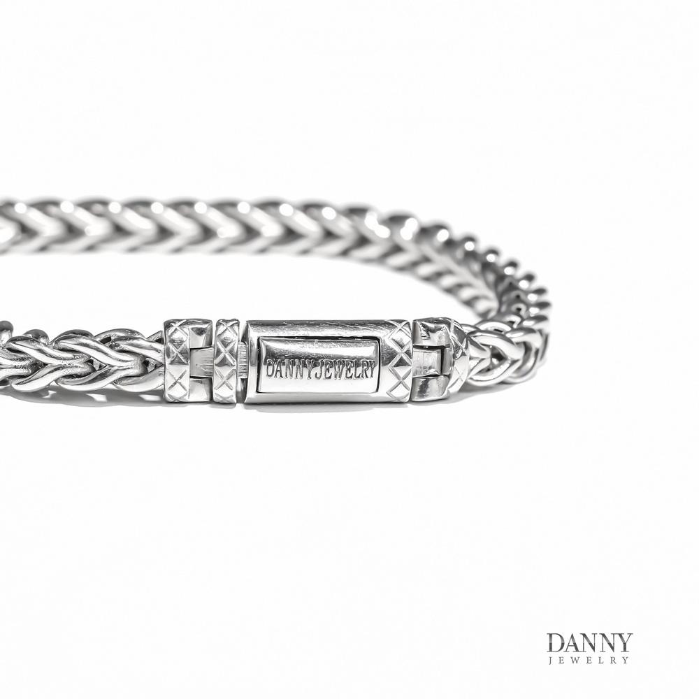 Lắc Tay Nam Bạc Thổ Nhĩ Kỳ Danny Jewelry Xi Rhodium Cao Cấp Không Đen II2T0019
