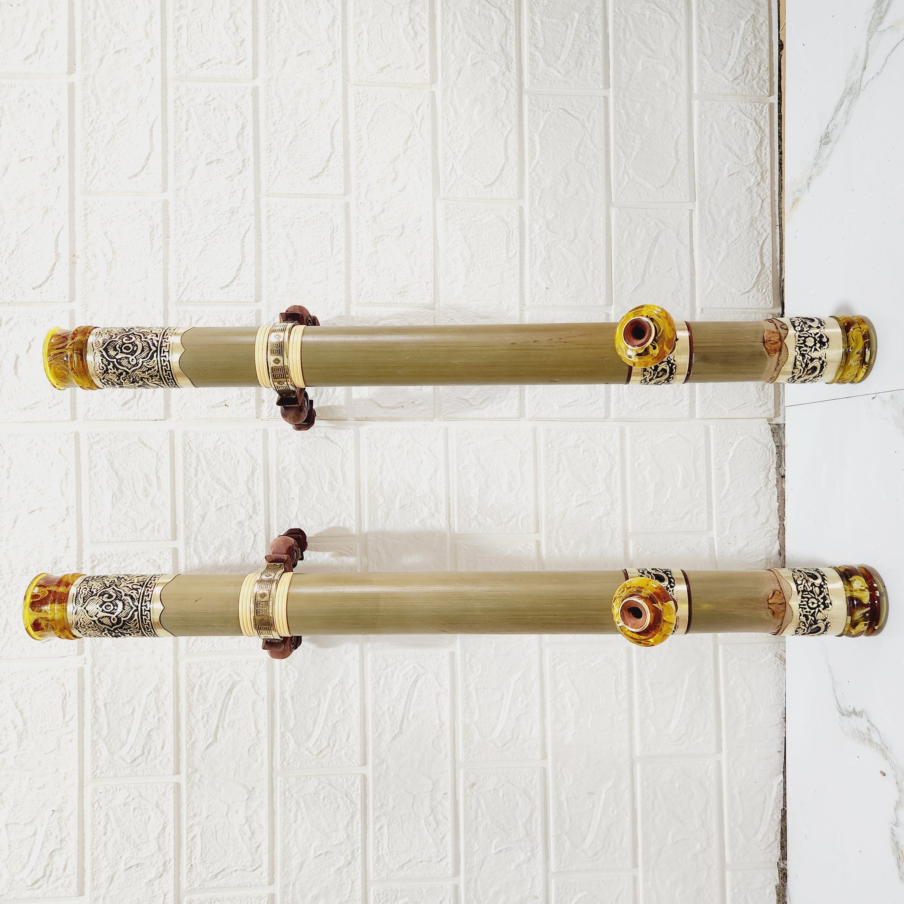 Điếu nữa bọc đồng nổi dài 68cm