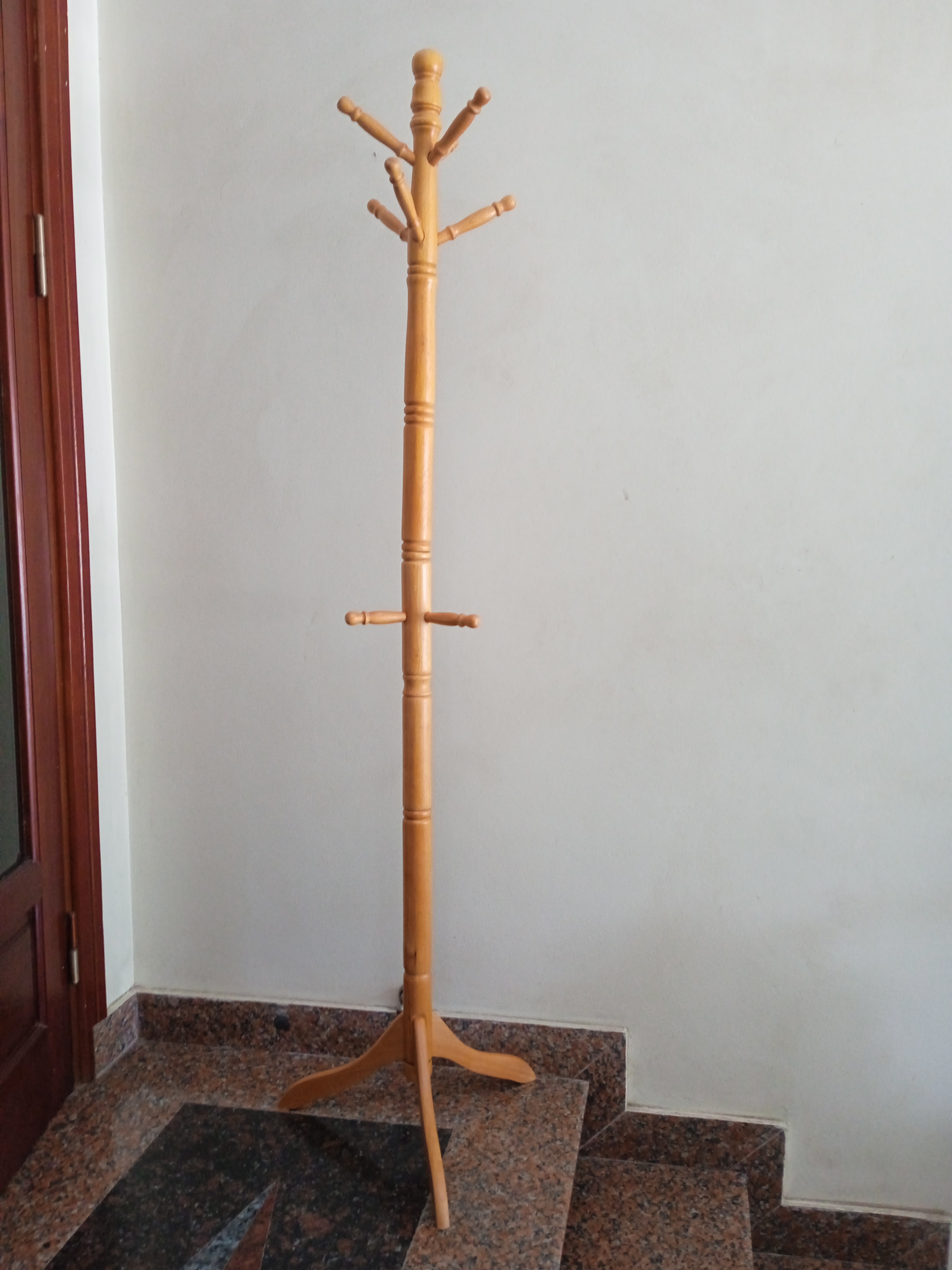 Cây treo quần áo N H home thân nhỏ màu tự nhiên