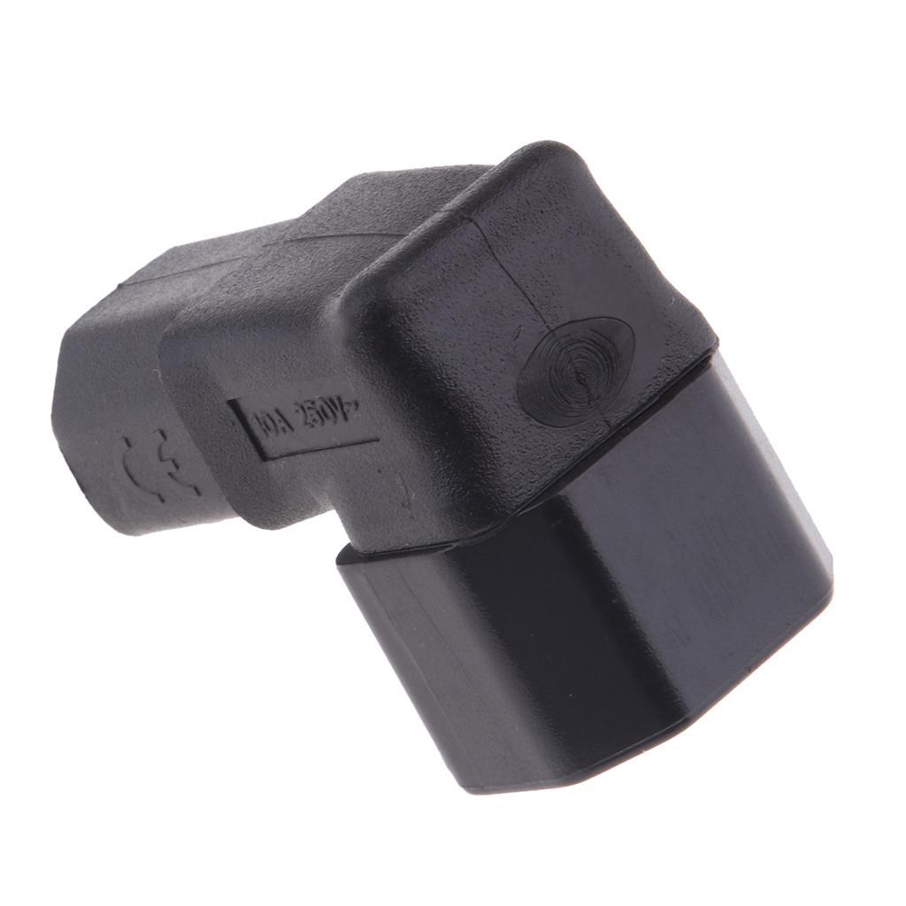 C14 to C13 Connector IEC 320 Male to Female Power Adapter Converters Angled