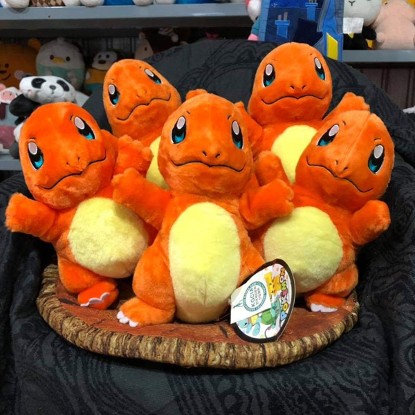 Gấu Bông Pokemon Charmander - Khủng Long Lửa Có Dây Kéo (30 Cm) Gb152 (Tặng 1 Đèn Led 8 Bóng Siêu Sáng Cắm Cổng Usb)