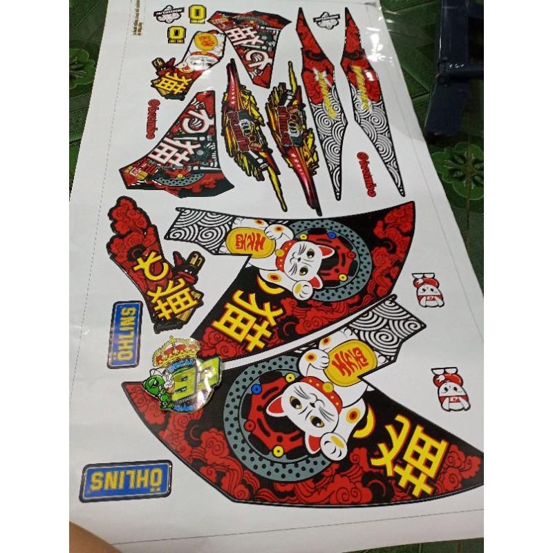 Tem rời winner X mèo thần tài xe đen