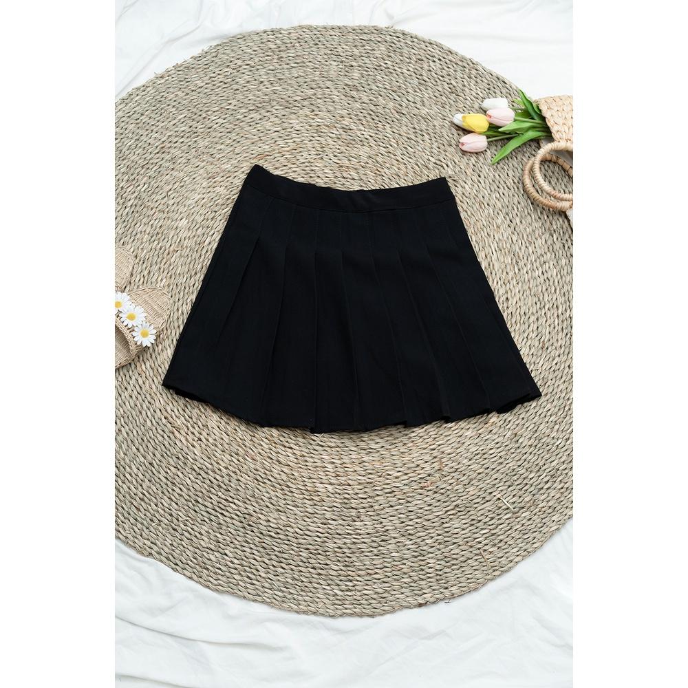 Chân váy xếp ly dáng chữ A xòe ,dáng ngắn đẹp có lót trong đủ 3 màu full size từ S đến L - Mã V16 - HEY OFFICAL
