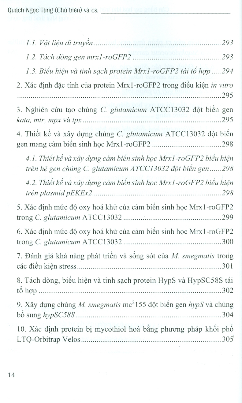 Cân Bằng Oxy Hoá Khử Trên Một Số Mô Hình Vi Khuẩn Điển Hình: Cơ Chế Và Định Hướng Khai Thác Ứng Dụng (Bộ Sách Chuyên Khảo Ứng Dụng Và Phát Triển Công Nghê Cao) (Bìa Cứng)
