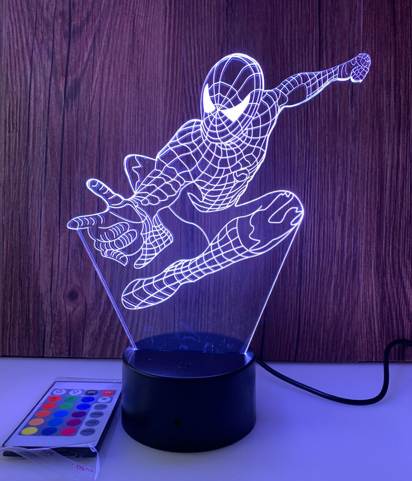 Đèn led 3D đa họa tiết đẹp nhất - Đèn led 3D hình hươu đẹp nhất 2020 - Cao 254x173x4 mm