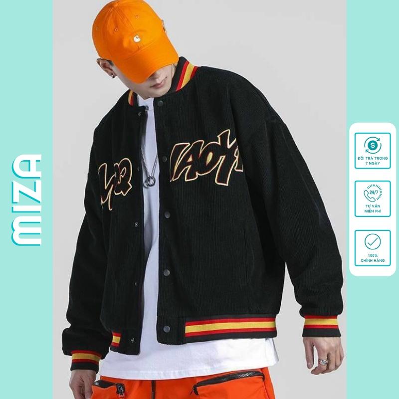 Áo bomber jacket nhung khoác nam nữ unisex gió cúc bấm form rộng local brand ulzzang phong cách hàn quốc đep IAO