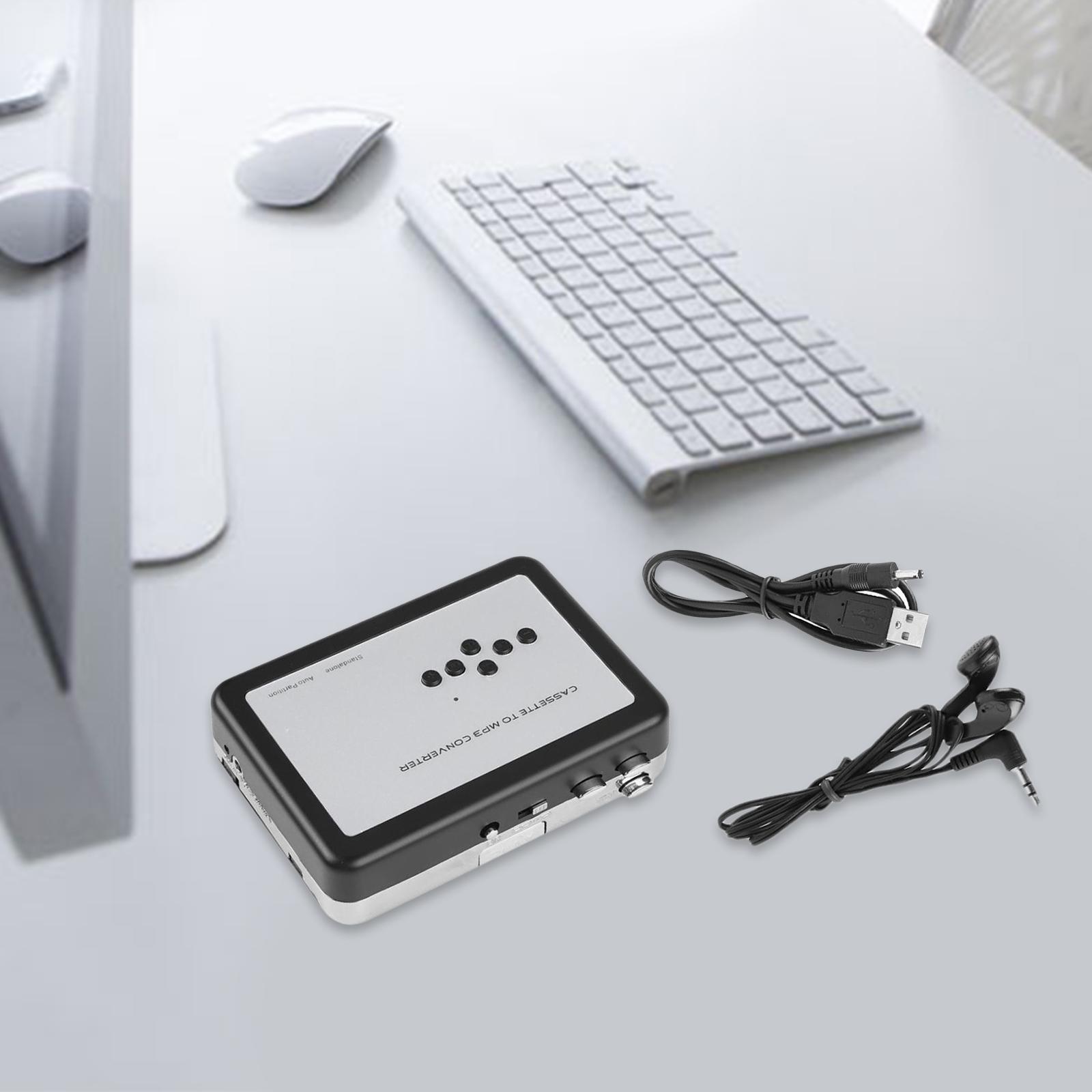 2-In-1 USB Tape Converter Music Tape Player w/USB- to U