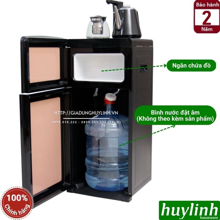 Cây nước nóng lạnh kết hợp bàn pha trà Fujie WD1170C - Làm lạnh bằng block - Hàng chính hãng