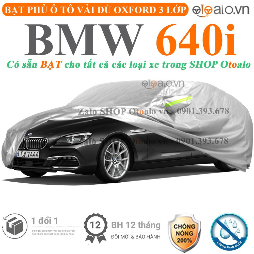Bạt che phủ xe ô tô BMW 640i vải dù 3 lớp CAO CẤP BPXOT - OTOALO