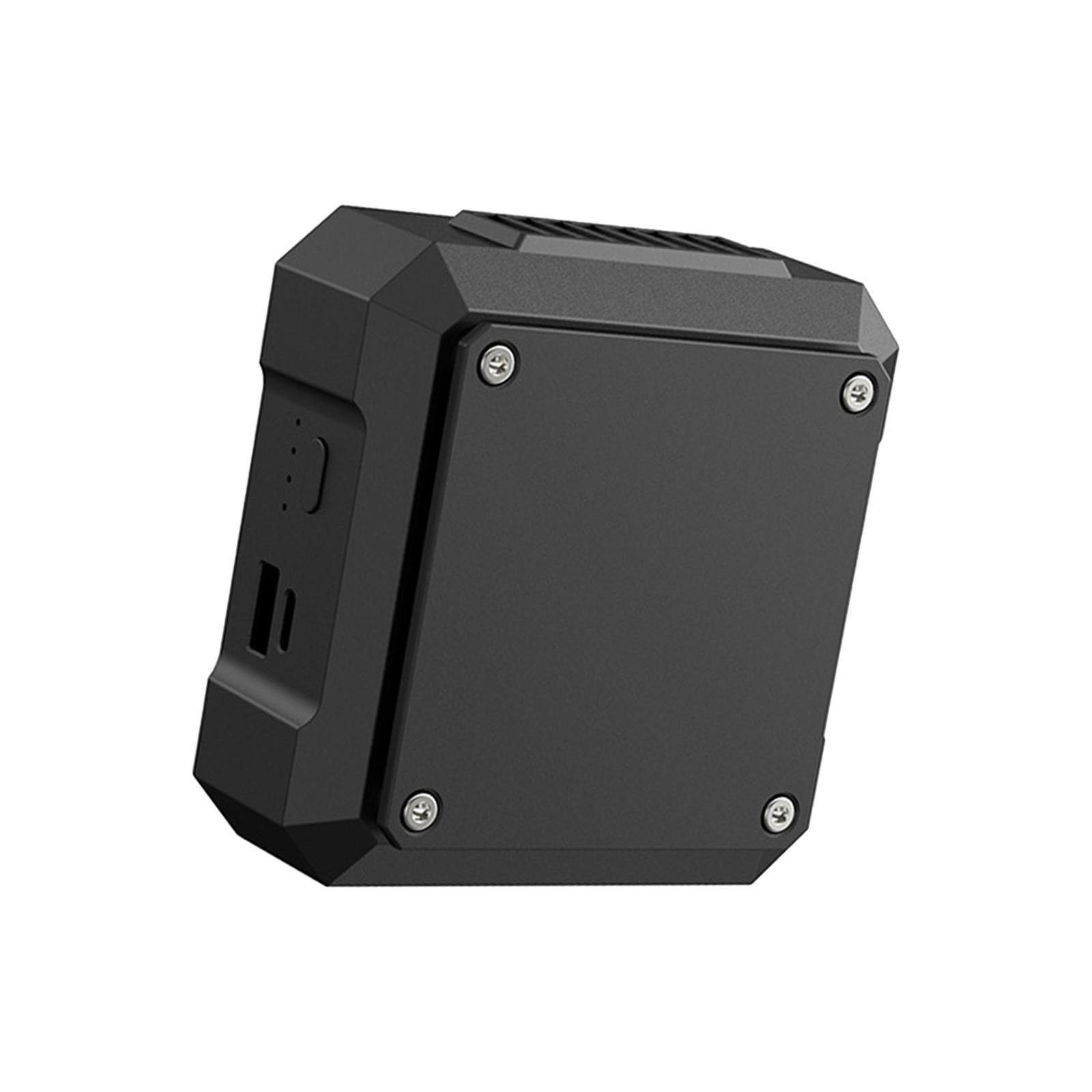 Portable Waist Fan USB Output Ports Wearable Fan with Lanyard Black