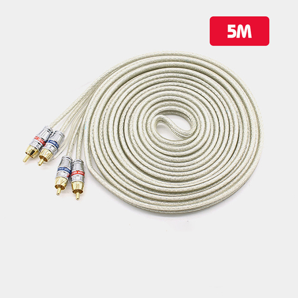 Jack RCA Nối Loa Ô Tô Màu Trắng
