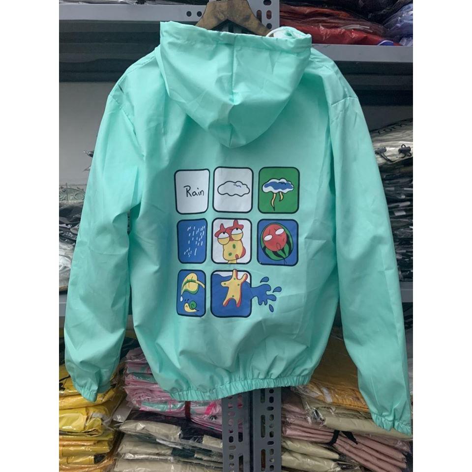 Hình ảnh Áo Khoác Dù 2 Lớp Rain Siêu Cute Unisex Free Size Dưới 68kg AK10