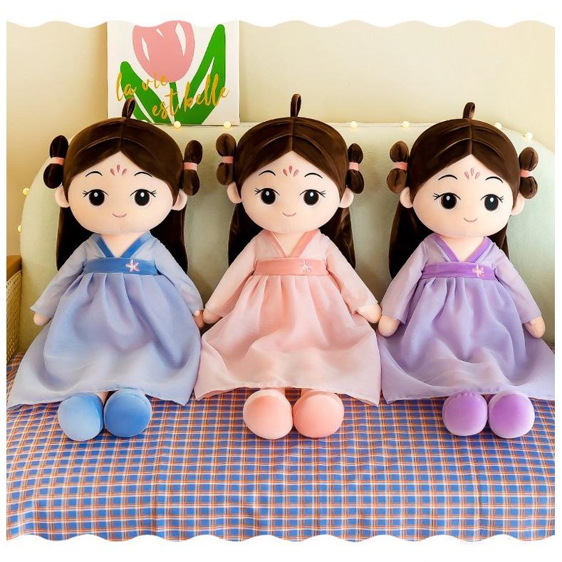 Búp bê váy Hanbok cap cấp cho bé gái - An toàn , mềm mịn, chuẩn loại 1